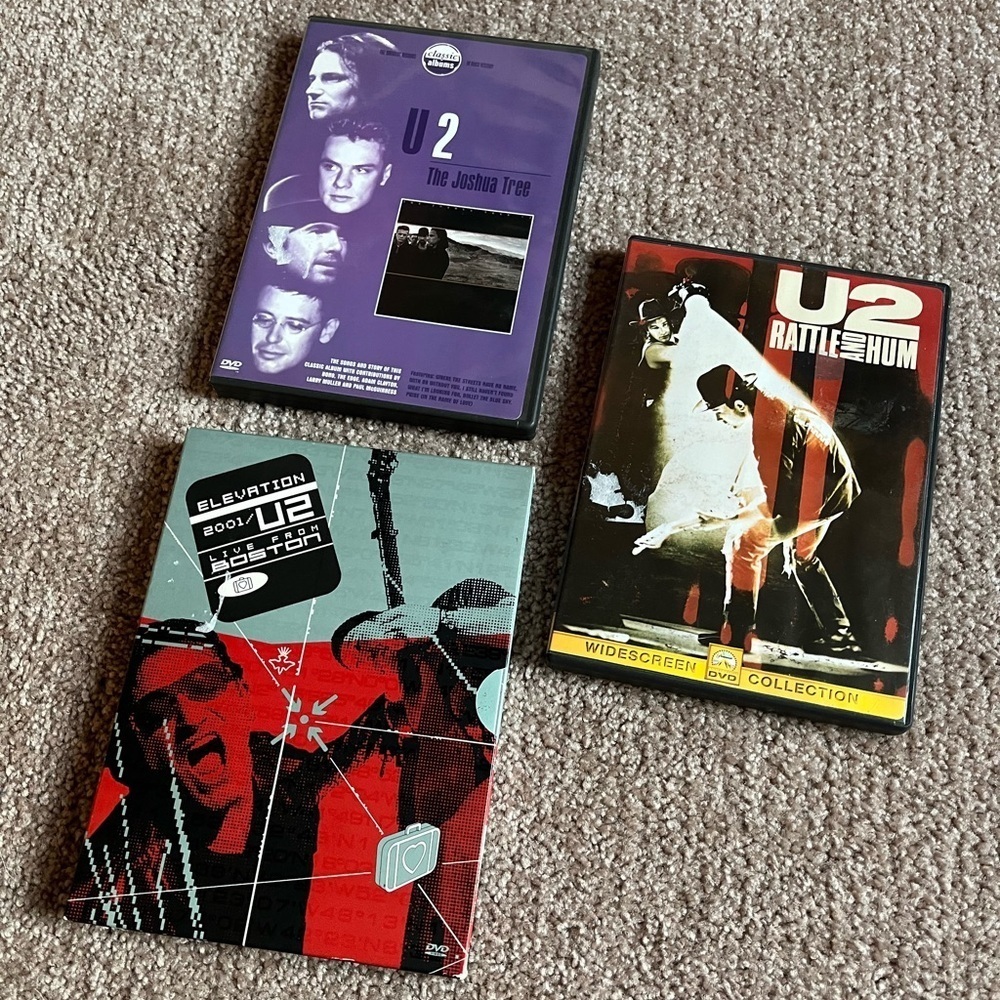 U2 Band / Music DVD Bundle Set